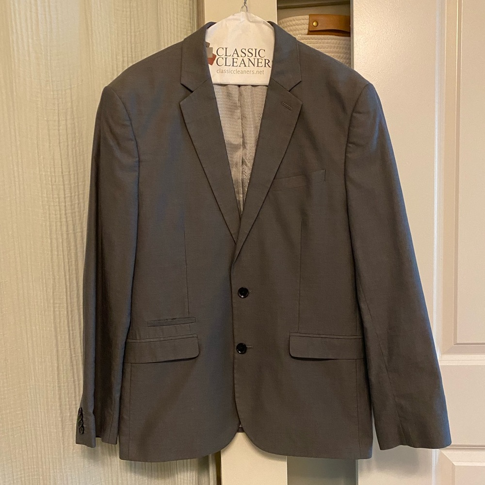 Gray Photographer (Fitted/Slim) Jacket from Express